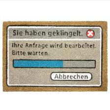 Due to the natural fibers and craftsmanship minor imperfections may . Doormat Sie Haben Geklingelt 24h Delivery Getdigital
