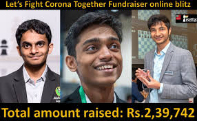 Rs. 2,43,243 raised at the "Let's fight Corona Together" online blitz
