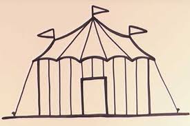 Although the circus is not considered an easy option, even a child can draw it. Tent Drawing Simple Easy Circus And Step By Step