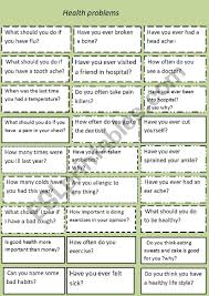 We are always looking for ways to improve our website. Health Problems Questions Esl Worksheet By Primpi