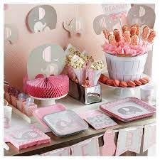 Create the perfect backdrop for shower games and tasty treats with themes including adorable baby shower themes for girls, baby shower themes for boys, as well as gender neutral baby shower theme ideas. Little Peanut Girl Elephant Baby Shower Party Supplies Collection Target