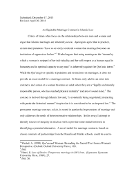 The adherents of sunni islam have been vocal in criticizing the shia practice of temporary marriage called muttah. Doc An Equitable Marriage Contract In Islamic Law Faysal Akbik Academia Edu