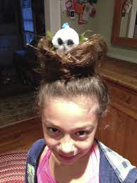 Crazy Hair Day Bird Nest With Beanie Boo Owl In It So Easy And So Cute Crazy Hair Days Crazy Hair Wacky Hair