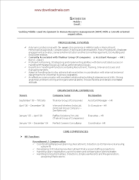 In this position, you are involved in there are two main resume formats: Assistant Manager Hr Sample Resume Templates At Allbusinesstemplates Com