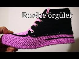 Tig Isi Convers Modeli Yapimi Bak Izle Youtube Tenis De Croche Botas De Croche Sapatinho De Croche