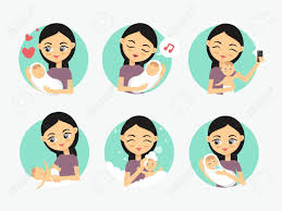 We have a policy that says a child must be fever free for 24 hours without medication. Baby Care Icons Woman Taking Care Of A Newborn How To Care Royalty Free Cliparts Vectors And Stock Illustration Image 73852201