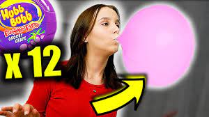 Die Grösste Kaugummi-Blase Der Welt ! / Kaugummi-Challenge - Celina -  Youtube