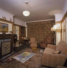 The 1940s House Living Room A Typical 1930s Interior Recreated For The 2001 Tv Series And Subsequently Display 1940s Home 1940s Home Decor 1940s Living Room