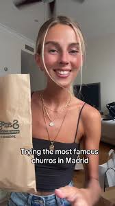 Churro mukbang #spain #madrid #churro