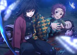 Kamado nezuko is a character. Giyuu Tomioka Tanjiro Kamado And Nezuko Kamado Hd Wallpaper Background Image 1920x1373