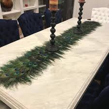 80 Peacock Feather Table Runner Peacock Table Runner Peacock Mat Peacock Table Decor Peacock Ho Peacock Feather Luxury Christmas Decor Peacock