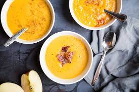 Simple Roasted Butternut Squash Soup Is Such A Satisfying Dish Recipe Roasted Butternut Squash Soup Squash Soup Butternut Squash Soup
