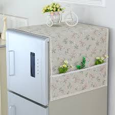 Double door fridge cover full. Usd 14 54 Single Open Door Double Open Door Refrigerator Cover Cloth Cotton Linen Art Refrigerator Cover Washing Machine Cover Towel Open Door Dustproof Sun Protection Wholesale From China Online Shopping
