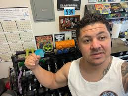 When Coach Rusty says to use any or all 3 of the kettle bells, David takes  the challenge seriously!