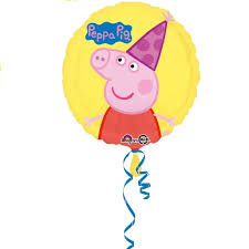 Peppa is a loveable, cheeky little piggy who lives with her little brother george, mummy pig and. Cartoni Animati E Licenze Mylar Cartoni Peppa Pig 18 Con Cappellino