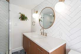 Simple lines, industrial materials, brilliant use of color, and impeccable craftsmanship by some of the best furniture designers to ever live are just a few compelling reasons why midcentury modern design inspires so many. Mid Century Bathroom Remodeling In Old Town Alexandria Va Solid Kitchen Bath Alexandria Va
