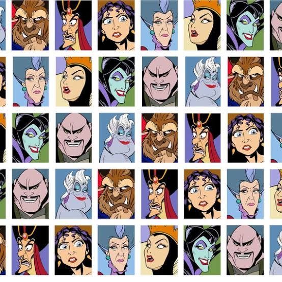 Disney Villains, Villains Grid, 100%cotton Fabric, Yard - Etsy