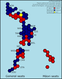 Visualisation Of New Zealand Electorates Australia Map Outline Visualisation