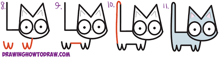 The greek alphabet has been used to write the greek language since the late ninth or early eighth century bc. How To Draw A Cute Cartoon Kitten From Letters L M Easy Step By Step Drawing Tutorial For Kids How To Draw Step By Step Drawing Tutorials