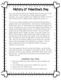 This Reading Passage Is A Great Passage To Teach Your Students About The History Of Valen Valentines Reading Activities Valentines Day History Reading Passages