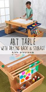 The Kidkraft Art Table With Drying Rack Storage Will Be The Creative Center Of Any Playroom Kids Playroom Kid Spaces Ad