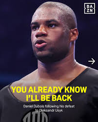 The message is clear from @dynamite_daniel_dubois 💪