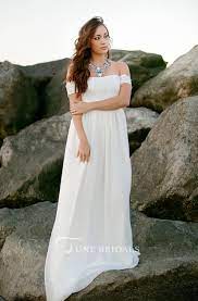 Buy cheap casual beach wedding gowns for your wedding at tbdress. Wedding Lace And Chiffon Babydoll Wedding Gown Bohemian Dress June Bridals