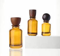 30ml 50ml 100ml カスタムアンバーガラスユニークな香水瓶 ...