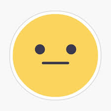 Have fun with diving into the colorful world of whatsapp smileys! Neutral Face Emoji Stickers Redbubble