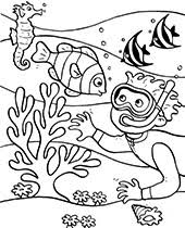 We have ocean scenes with all … Water Animals Coloring Pages For Children Topcoloringpages Net