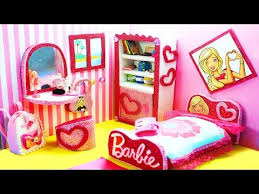 Diy Miniature Doll Bedroom For Barbie Dolls How To Make A Miniature Room For Barbie Dolls Youtube Miniature Dolls Barbie Gifts Barbie Dolls