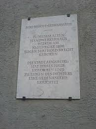 Bertolt brecht lived in his apartment on the first floor of the side and. Brechthaus Augsburg Wikipedia