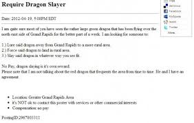 The Original Ad From Craigslist Green Dragon Classified Ads Ads