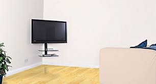 .wyndenhall bracket shelves corner shelves corner tv stands curio shelves fireplace tv stands flat panel mount tv stands floating shelves freestanding fireplaces interlocking shelves media dressers picture ledges tiered wall shelves tv consoles tv panel wall mounts tv stands. Corner Tv Mount With Shelves Spray Painted White To Blend In Livingroom Layout Kid Corner In Living Room Room Layout
