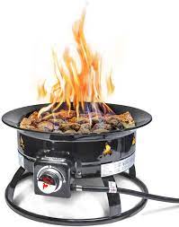 The most common feature for fire pits is adjustable flame. Amazon Com Outland Firebowl 893 Deluxe Outdoor Portable Propane Gas Fire Pit With Cover Carry Kit 19 Inch Diameter 58 000 Btu Garden Outdoor