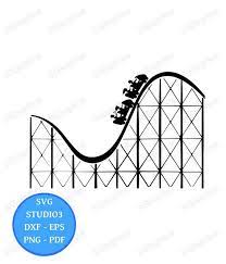 Amusement Park Svg Amusement Park Clipart Roller Coaster Svg Png Eps Pdf Cricut Studio3 Cricut Carnival Card Coaster Crafts Roller Coaster Decorations