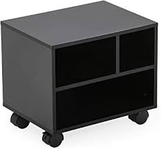 With 2 shelves for storage, this stand can easily accommodate your printer, fax, or scanner, as well as extra paper or other office supplies, and fits under most desks. Amazon Com Fitueyes Mobile Under Desk Printer Stand With Wheels Rolling Printer Cart With 3 Compartments Storage Spaces For Home Office Black Ps304003wb Office Products