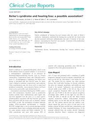 We did not find results for: Pdf Reiter S Syndrome And Hearing Loss A Possible Association