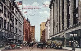 Robert Street From 8th Street St Paul Minnesota 1920 S Emporium And The Golden Rule St Paul Minnesota Minnesota Saint Paul