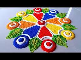 Very Simple And Easy Rangoli Design For Beginners Youtube Diwali Rangoli Design Art Festi Rangoli Designs Flower Rangoli Designs Free Hand Rangoli Design
