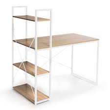 Description la bibliothèque design blanc et chêne jazz évolue au fil de vos envies pour un meuble unique et tendance ! Bureau Bibliotheque Detroit Design Industriel Bois Et Metal Blanc