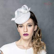 Bridal Modern Hat Metal Headbands Modern Hat Small Veil