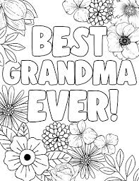 I love my mom so much! Mothers Day Coloring Pages For Grandma Cenzerely Yours