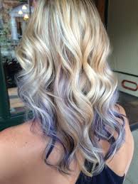 Brunettes love purple and blue shades, while the blondes prefer to wear beautiful pink. Highlights Lowlights And Purple Peekaboos I Am In Love With This Purplehair Blonde Hair With Highlights Peekaboo Hair Purple Blonde Hair
