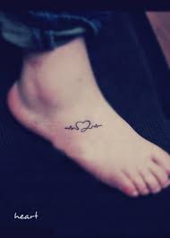 Heart Tattoos On Foot Tattoos Foot Tattoos Heart Tattoo
