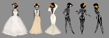 Day of the dead dress. Dia De Los Muertos Brides An Art Print By Erin Kavanagh Inprnt Character Design Character Art Art Inspiration