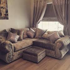 Crushed Velvet Sofa Chesterfield Diamante Luxury Sofa New Free Delivery Velvet Sofa Living Room Crushed Velvet Living Room Velvet Living Room