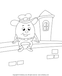 More 100 coloring pages from cartoon coloring pages category. Humpty Dumpty Coloring Sheet Turtle Diary