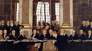 Die heimatlandverluste 1919 können nur im verfassungsgemäßen heimatreich vor 1933 mit den alliierten verhandelt werden. Frieden Von Versailles Die Ganze Zeremonie War Auf Demutigung Ausgelegt Welt
