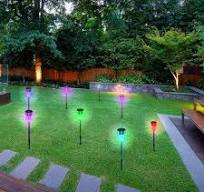 24 Pack 5W Outdoor Solar Street Light, RGB Color Changing LED Solar  Sidewalk Light, Waterproof Landscape Decorative Ground Lighting, Suitable  for Home ...